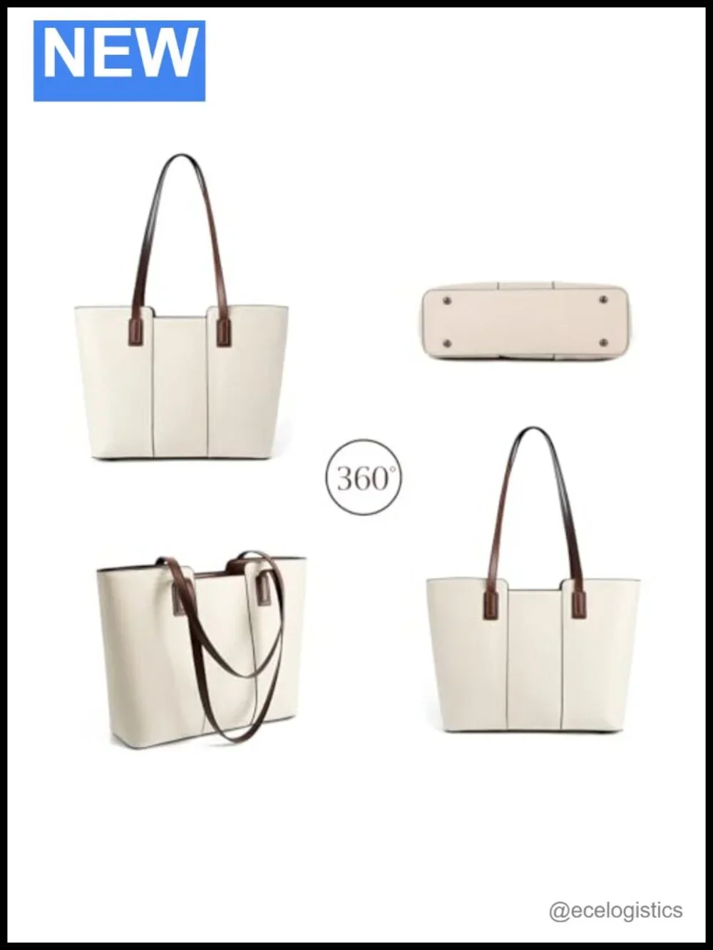 Genuine Leather Large Tote Bag for Women, Shoulder Handbags